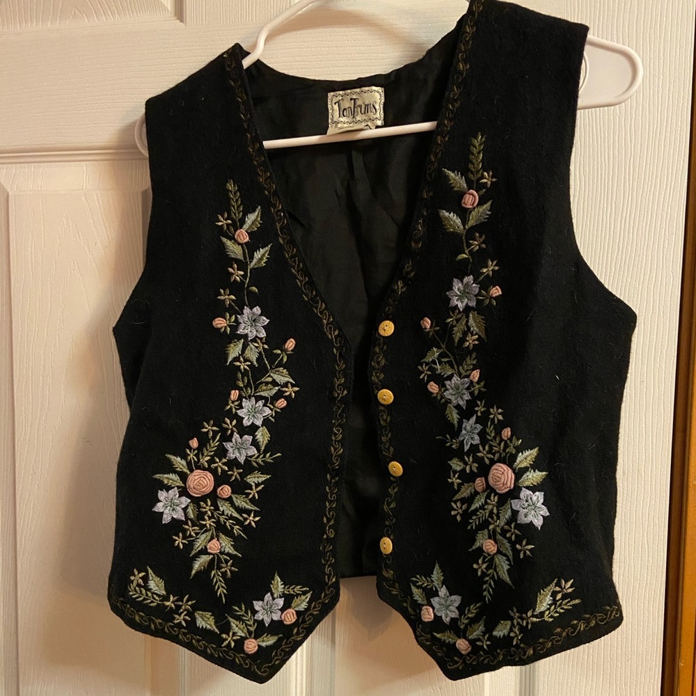 Tantrums Floral Vest - Vintage L